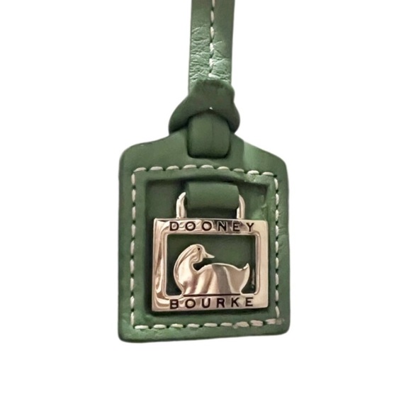 Dooney & Bourke Saddle Crossbody Leather Green Purse Handbag - Picture 13 of 15